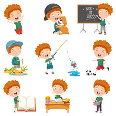 Fototapeta premium Vector Illustration Of Cartoon Character