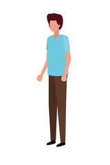 young man standing avatar character