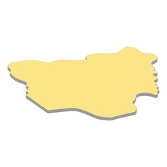 Obraz premium map of Nigeria