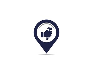 service point logo vector icon 