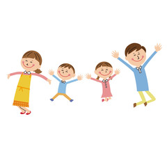 ポップ家族がみんなで大ジャンプ