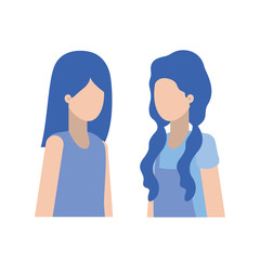 young women avatar character