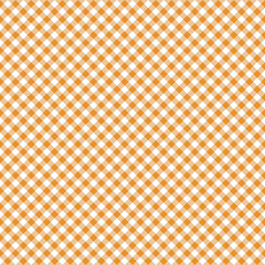 Smooth Diagonal Gingham Seamless Pattern - Smooth diagonal orange and white classic gingham texture