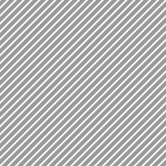 Diagonal Stripes Seamless Pattern - Thin white diagonal stripes on gray background