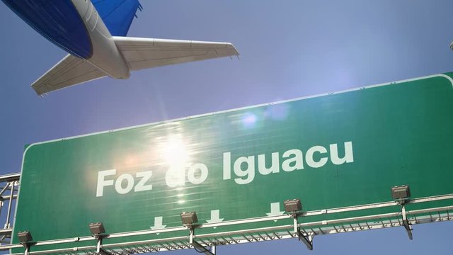 Airplane Take off Foz do Iguacu