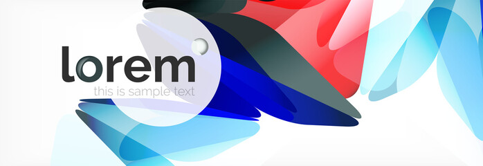 Modern geometric background. Poster template with polygonal elements