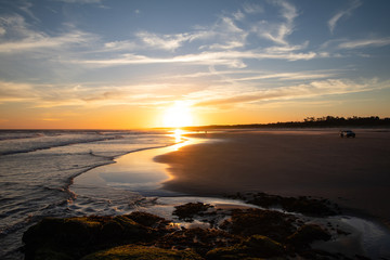 Seascape of the Australian Coast - Ocean at Sunset