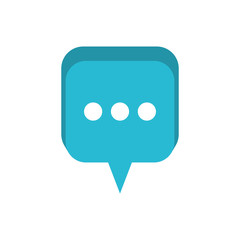 speech bubble with ellipsis isolated icon