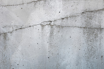 Gray concrete texture background. Cracks. Scratches. Damage.