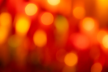 Beautiful abstract bokeh red lights over bright backgrounds