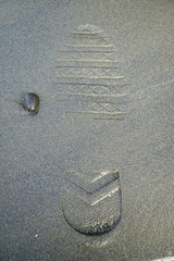 Footprint in Sand