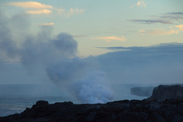 Fototapeta premium Hot Lava Flow, Kilauea Volcano