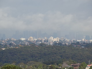 Sydney in bushfires smoke