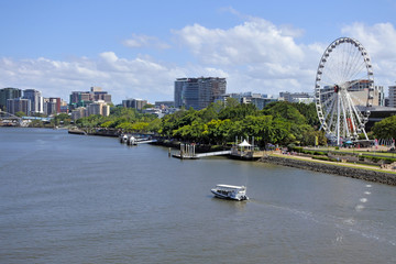 Obraz premium Aerial landscape view of Brisbane Southbank