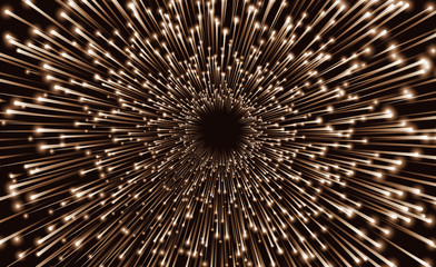 Obraz premium Abstract gold background with Starburst. Vector illustration.