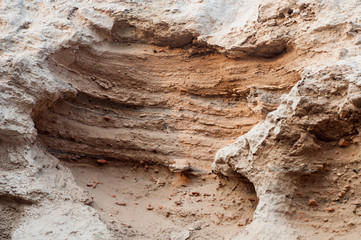 Texture of rock in the Oman