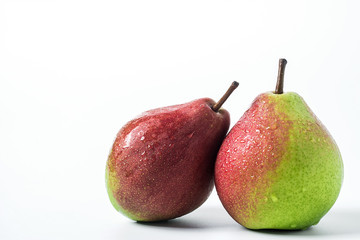 Gourd pear on white background