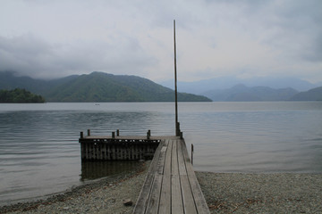 奥日光中禅寺湖の古い桟橋