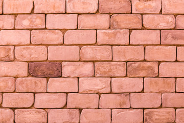 Orage brick wall background