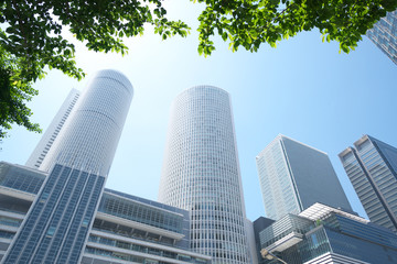 名古屋駅周辺の高層ビル（愛知県）2018年