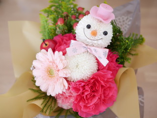 冬の花飾り