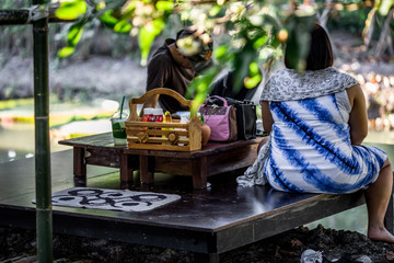 Blurred background of brown fruit (Sapodilla,lamut) that can be eaten, has a sweet taste, is a type of healthy food. Usually planted in gardens in general