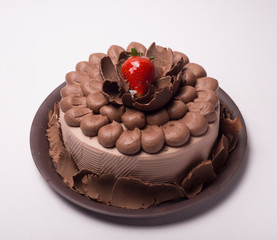 Pastel chocolate fresa