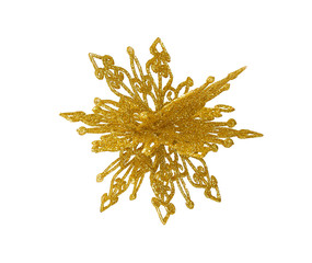 Christmas decoration golden snowflake