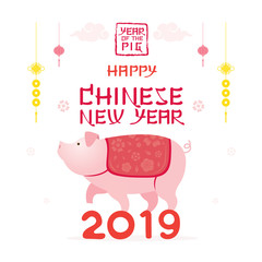 Pig Character, Chinese New Year 2019