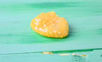 slime on a bright background