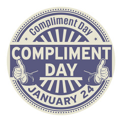 Compliment Day, January 24 - obrazy, fototapety, plakaty
