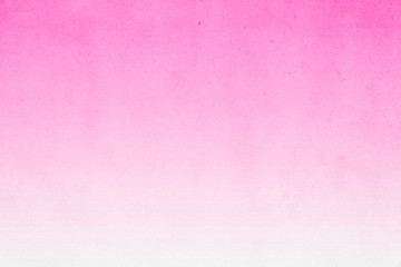 Pink gradient watercolor paint on old paper with grain smudge dirty texture abstract for