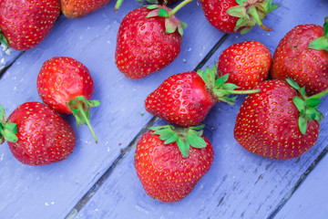 natural, organic strawberries