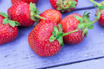 natural, organic strawberries