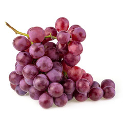 Red Grapes isolated on over white background