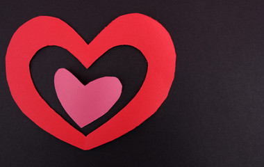 Heart shape in Valentin Day.