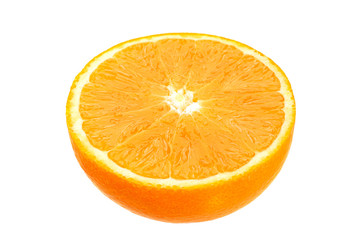 Ctrus fruit orange on white