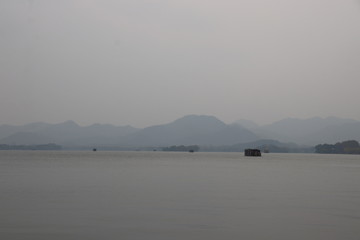 Blurred Photo of the Scenery of the Lake in Winter