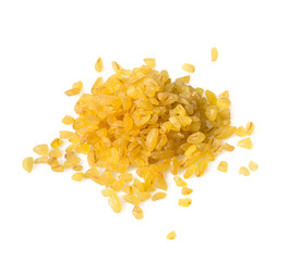 bulgur cereal isolated on white
