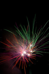 fireworks in the sky