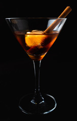Glass of martini