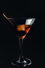 Glass of martini