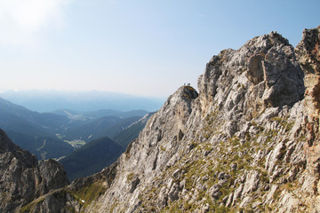 Fototapeta premium The top of Karwendel, Mittenwald, Germany