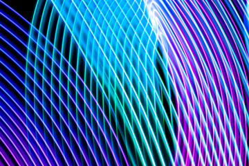 Abstract background of colored red, purple and blue stripes. The concept of geometric aesthetics.