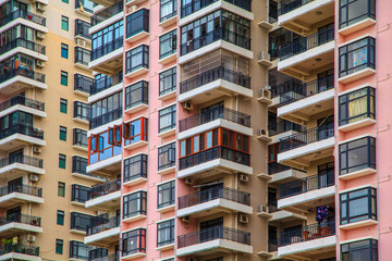 facade of an apartment building in China