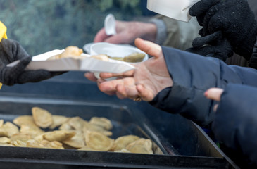 Warm food for the poor and homeless