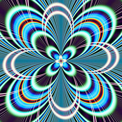 Abstract fantasy ornament pattern. Creative fractal design for greeting cards or t-shirts.