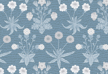 Daisy and Jasmine by William Morris (1834-1896). Original from The MET Museum. Digitally enhanced by rawpixel. - 241688506
