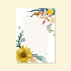 Blooming greeting card