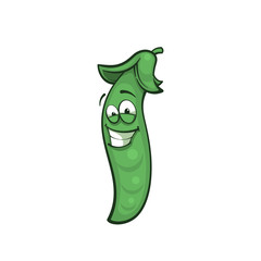 Peas icon. Cartoon character. Isolated vector illustration.